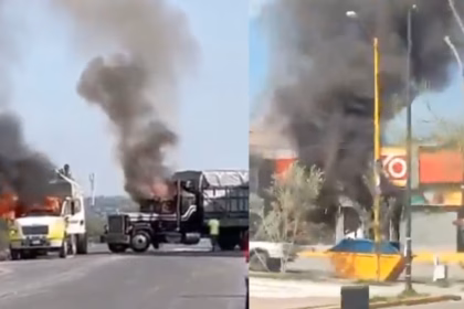 Múltiples bloqueos y quema de vehículos en Aguascalientes tras operativo policial