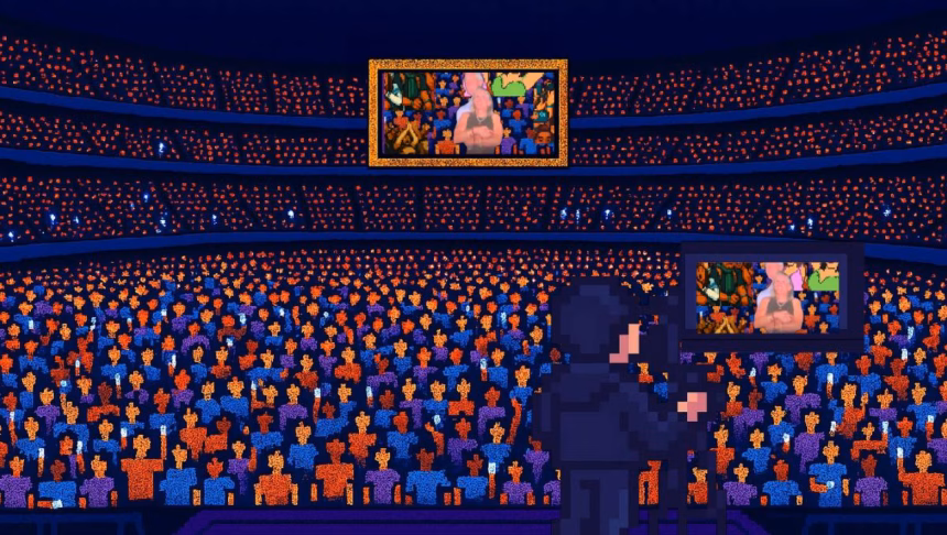 Videojuego sobre infidelidad en concierto de Coldplay protagonizado por Andy Byron