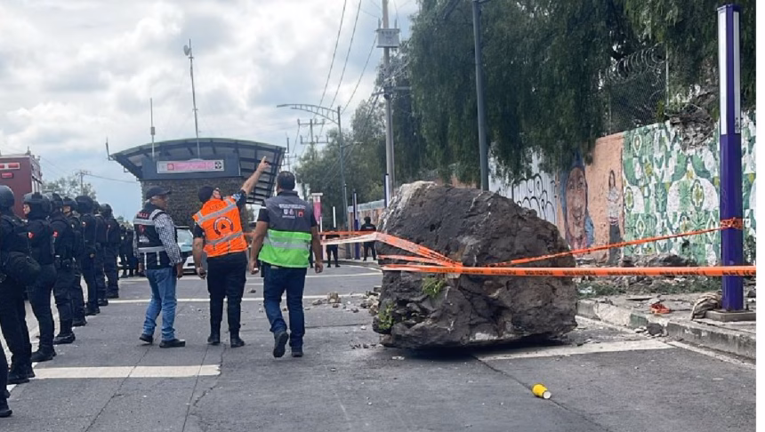 Deslizamiento de roca en el Cerro del Tepeyac deja un herido