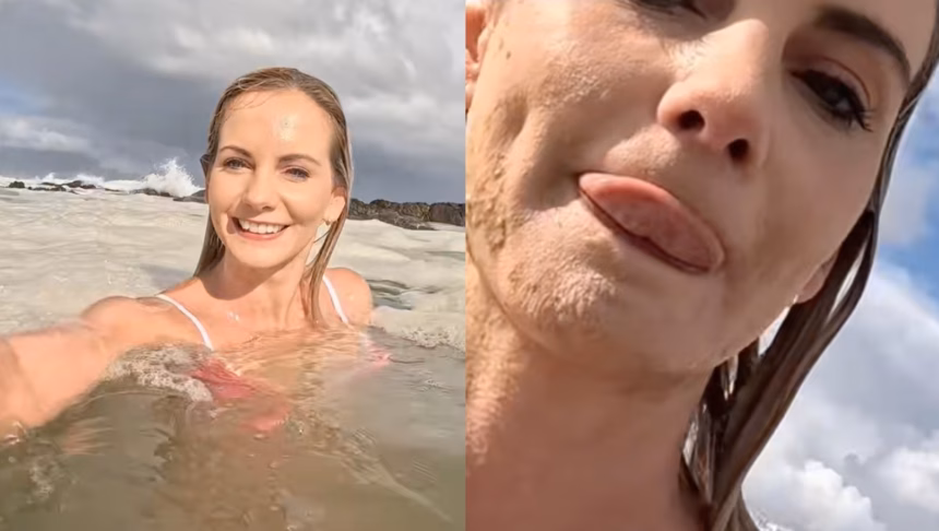 Influencer sorprendido nadando en aguas residuales con heces fecales sin saberlo