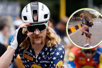 Quinn Simmons pide matrimonio en los Campos Elíseos tras Tour de Francia