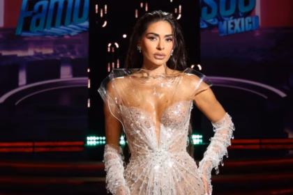 Vestido de Galilea Montijo diseñado por marca mexicana IANN DEY
