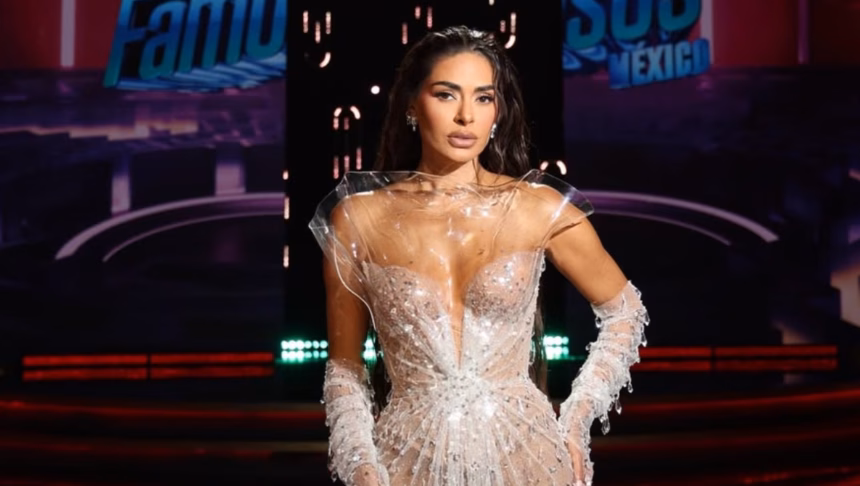 Vestido de Galilea Montijo diseñado por marca mexicana IANN DEY