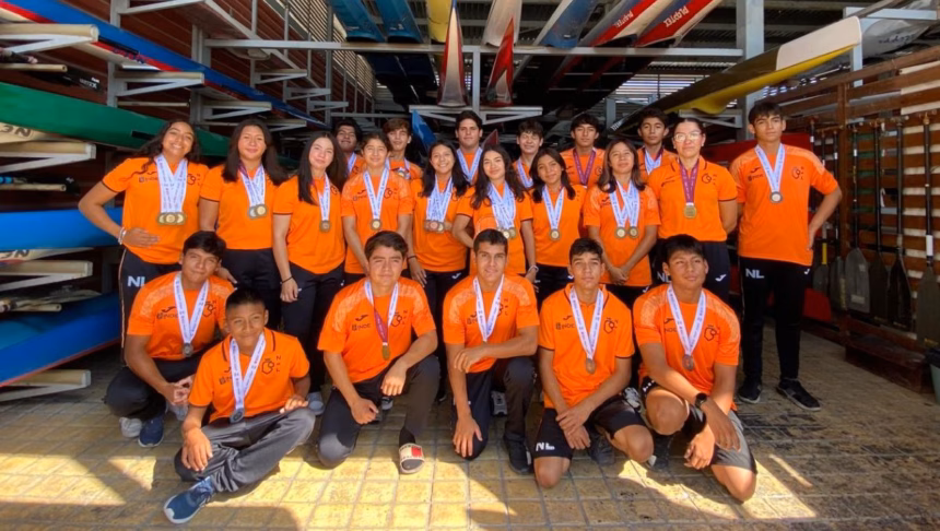 Equipo de canotaje de Nuevo León conquista 18 oros en la Olimpiada Nacional