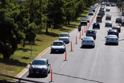 Implementan contraflujo en avenida José Vasconcelos en San Pedro, NL