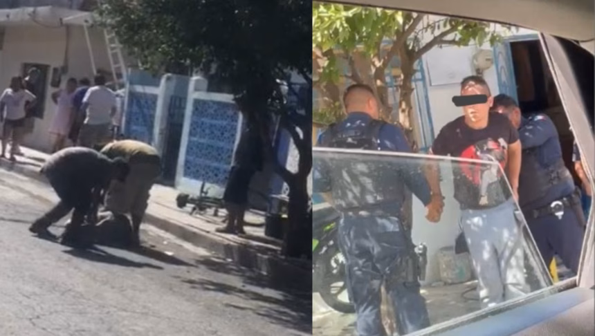 Someten a presunto ladrón en colonia 20 de Noviembre en Guadalupe