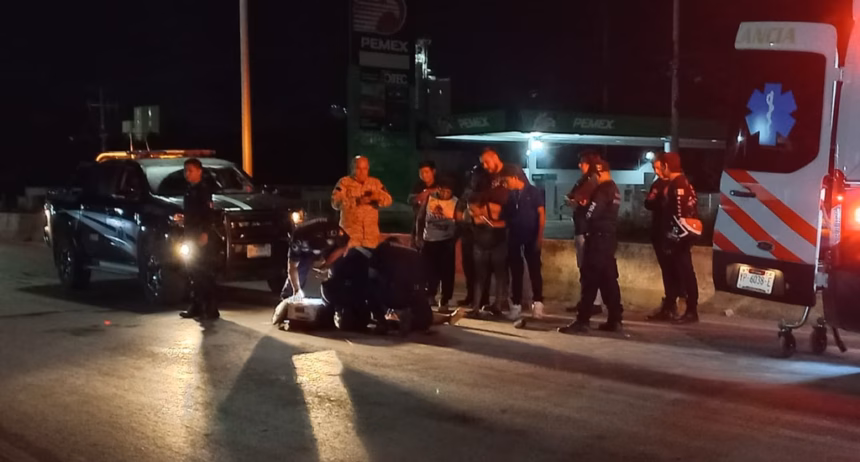 Motociclista lesionada tras colisión con mototaxi en Umán