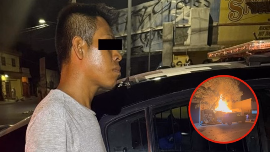 Detenido en Monterrey por intentar prender fuego a un tejabán
