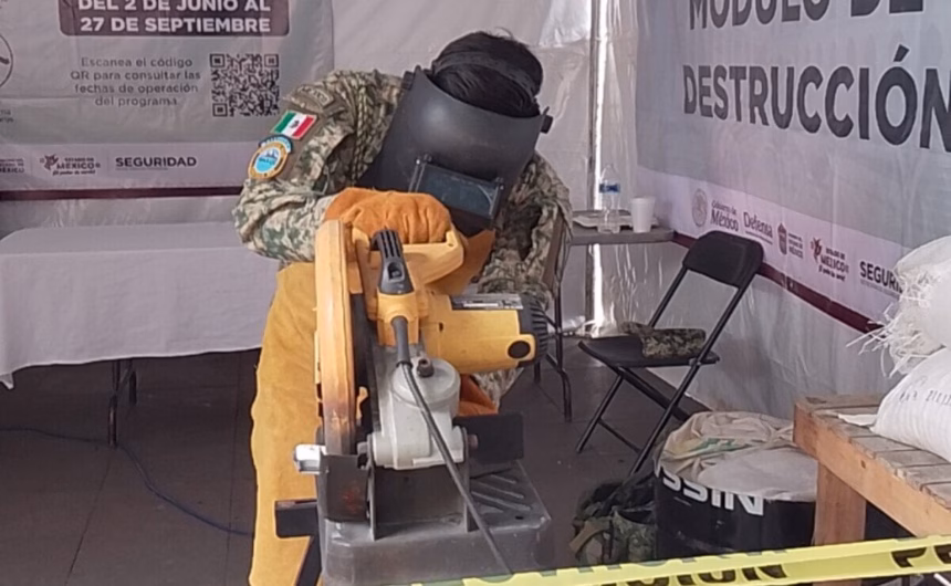 Edomex continúa canje de armas con más de 3.8 millones de pesos entregados