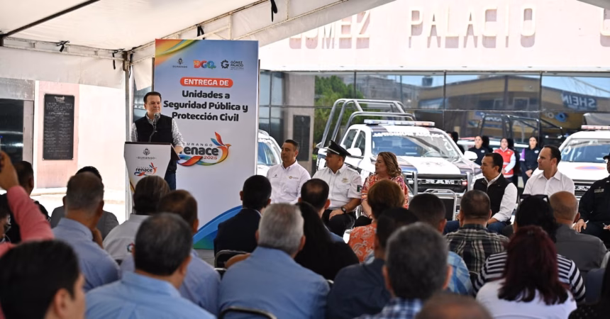 Durango refuerza seguridad en Gómez Palacio con patrullas y unidades de rescate