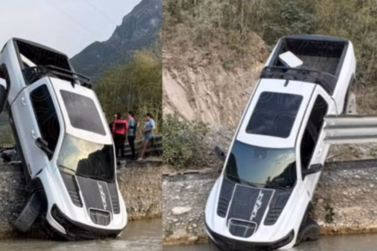 Jovenes caen al río tras volcadura en Montemorelos, Nuevo León