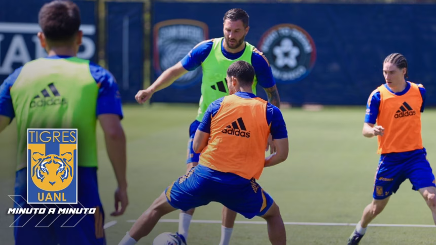 Tigres realiza último entrenamiento en San Diego previo a partido en Los Ángeles