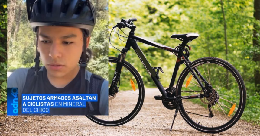 Asalto a ciclistas en Mineral del Chico deja bicicleta valuada en más de 100 mil pesos