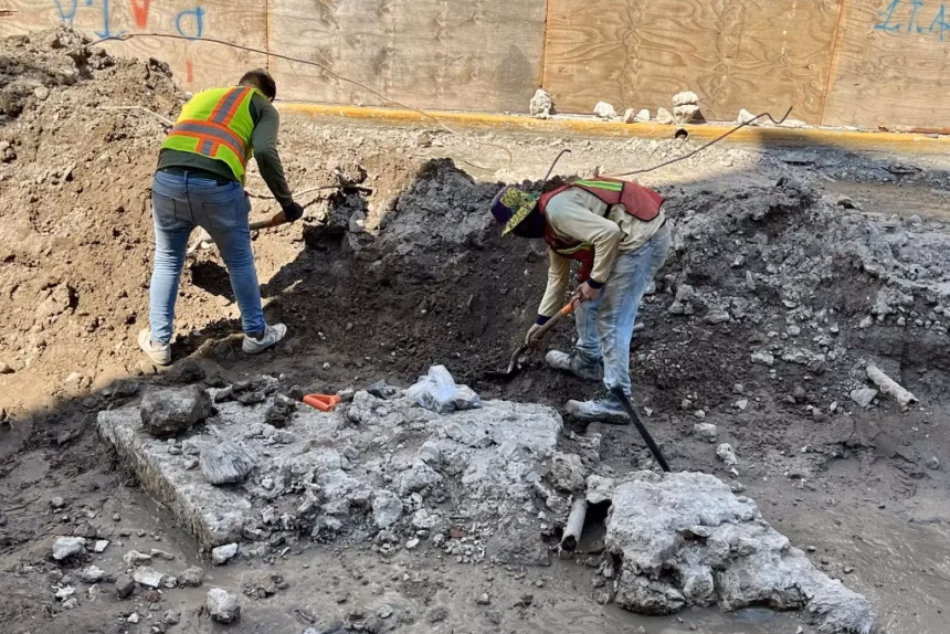Descubren los cimientos de la antigua Puerta de la Merced en Veracruz