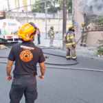 Incendio en edificio abandonado en el centro de Monterrey