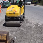 Comienzan trabajos de bacheo en los ejes 128 y 134 en la Zona Industrial