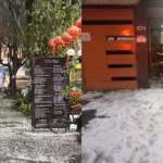 Granizada sorprende a habitantes de la Ciudad de México