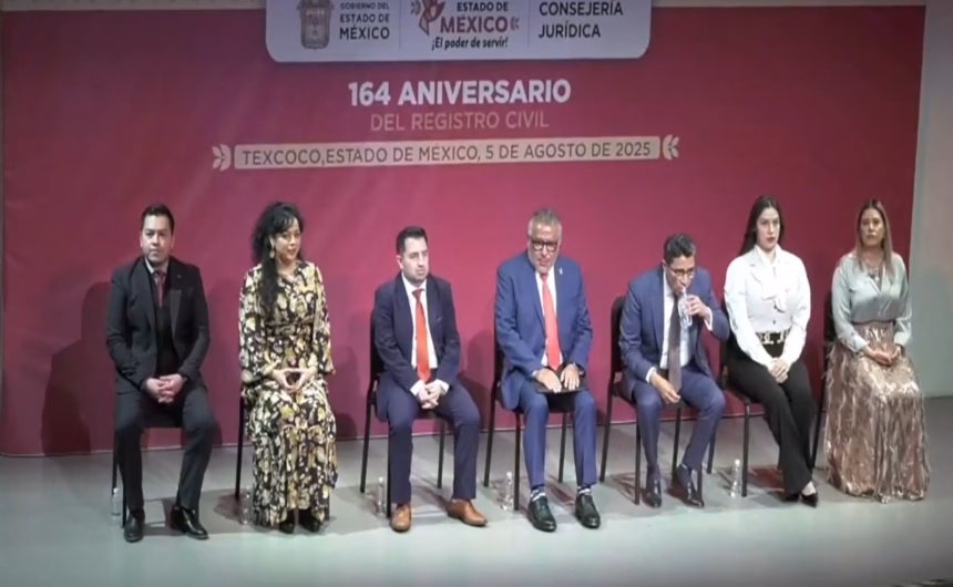 Celebran 164 años del Registro Civil del Estado de México