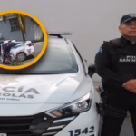 Policía de San Nicolás salva a mujer que se atragantó en la calle