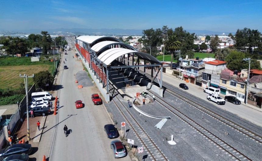 Avance del Tren México-AIFA en Tultepec se detiene por reparaciones