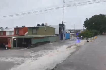 Inundaciones en Veracruz por fuerte aguacero en la zona conurbada