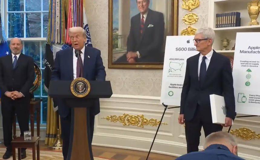 Apple anuncia inversión de 600 mil millones de dólares en EU para evitar aranceles