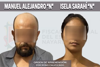 Detienen a pareja por robo calificado en Nayarit