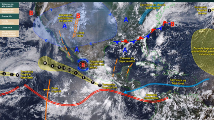Tormenta Ivo causará lluvias intensas en Acapulco y Costa Grande