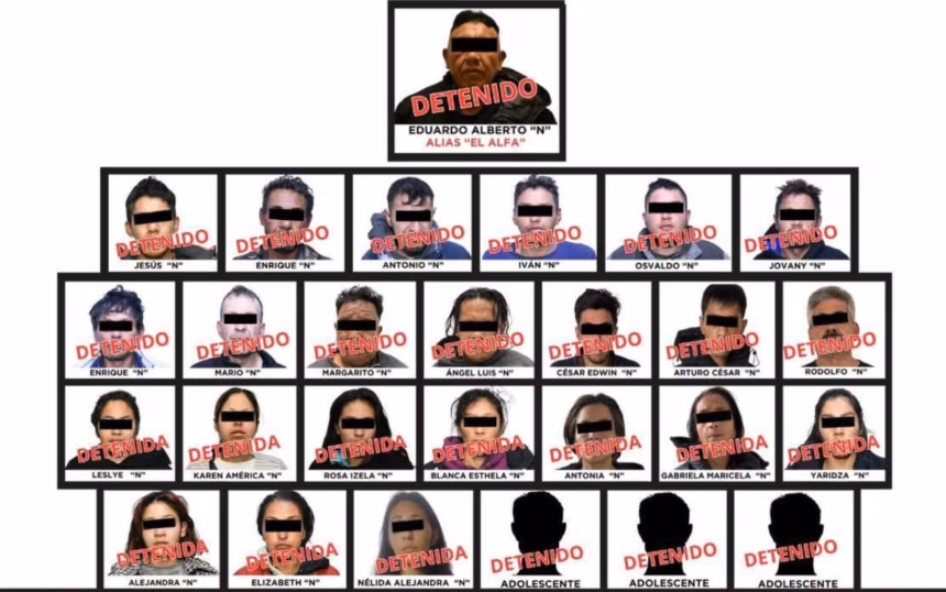 Desarticulan banda de extorsionadores ligada al CJNG en Edomex