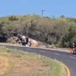 Volcadura de pipa con gasolina en Montemorelos, Nuevo León