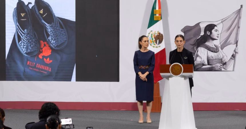 Sheinbaum condena plagio de Adidas por apropiación cultural