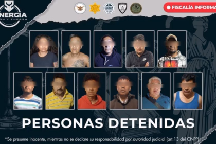 Detienen a 11 personas y aseguran 14 armas en cateos en Querétaro