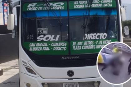 Chofer del director de Alcoholes de Santa Catarina agredió a operador urbano en Monterrey